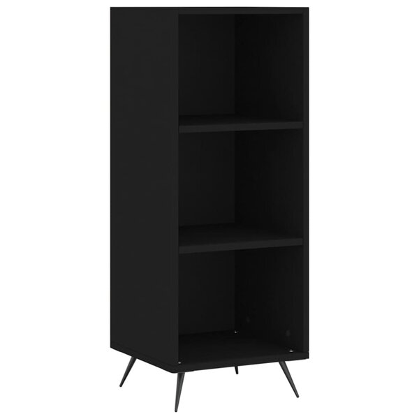 vidaXL Armoire à étagères noir 34 5x32 5x90 cm bois d'ingénierie
