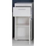 Trendteam Armoire de sol de salle de bain Amanda Blanc