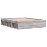 vidaXL Cadre de lit sonoma gris 140x190 cm