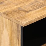 vidaXL Meuble TV 70x34x46 cm bois massif de manguier brut