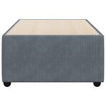 vidaXL Cadre de lit Gris foncé 80x200 cm Velours