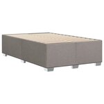 vidaXL Cadre de lit taupe 120x190 cm tissu