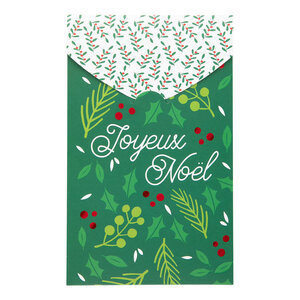 Carte De Vœux Avec Enveloppe - Lot De 4 Cartes Joyeux Noël - Draeger paris