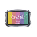 Tampon encreur "Versacolor"  arc en ciel  5 couleurs  4 7x7 5 cm