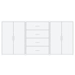 vidaXL Buffets 3 Pièces blanc 60x31x84 cm bois d'ingénierie