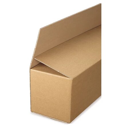 Caisse carton longue à grande ouverture simple cannelure - Carton pour  produit long