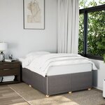 vidaXL Cadre de lit taupe 120x190 cm tissu