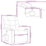 vidaXL Fauteuil inclinable de massage Noir Similicuir