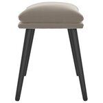 vidaXL Repose-pied Gris clair 45x29 5x35 cm Velours