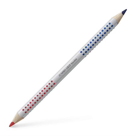 Crayon Bicolore Jumbo Grip Bleu / Rouge FABER-CASTELL