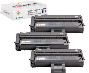 3 toners compatibles avec ricoh sp200 407254 noir