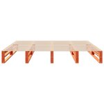 vidaXL Cadre de lit sans matelas cire marron 180x200cm bois pin massif