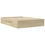 vidaXL Cadre de lit sans matelas chêne sonoma 120x200 cm