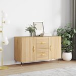 vidaXL Buffet chêne sonoma 100x36x60 cm bois d'ingénierie