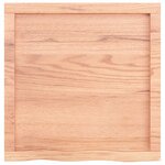 vidaXL Étagère murale marron clair bois chêne massif traité