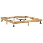 vidaXL Cadre de lit sans matelas bois de manguier massif 200x200 cm