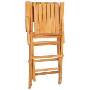 vidaXL Chaises de jardin pliantes lot de 8 55x61x90cm bois massif teck