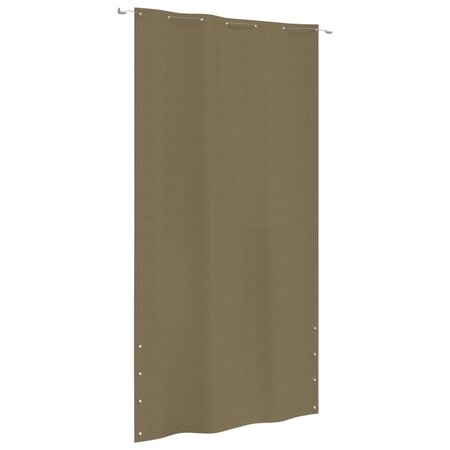 vidaXL Écran de balcon Taupe 140x240 cm Tissu Oxford