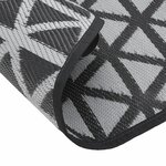 vidaXL Tapis d'extérieur noir Ø160 cm PP