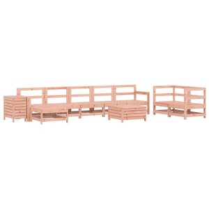 vidaXL Salon de jardin 10 Pièces bois massif sapin de douglas