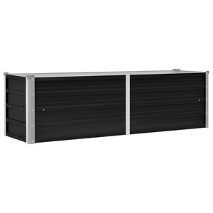 vidaXL Lit surélevé de jardin Anthracite 160x40x45 cm Acier galvanisé