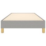 vidaXL Cadre de lit Gris clair 90x200 cm Tissu