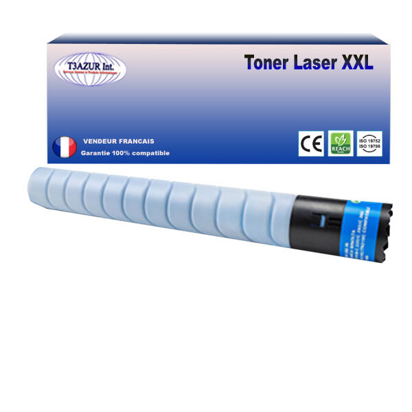 Toner compatible avec ricoh aficio mpc2003sp mpc2003zsp mpc2004sp  cyan  - t3azur