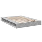vidaXL Cadre de lit gris béton 160x200 cm bois d'ingénierie