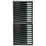 Module De Classement Modulo Ecoblack 10 Tiroirs Fermés - Noir - Exacompta