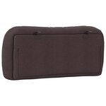 vidaXL Coussin de tête de lit marron foncé 90 cm tissu