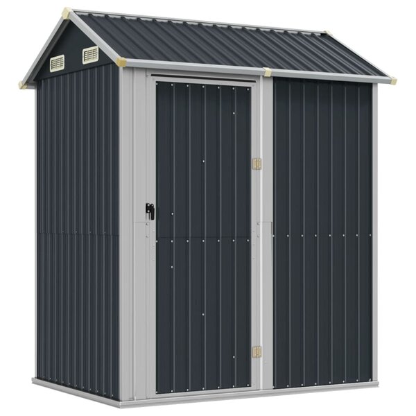 vidaXL Abri de jardin anthracite 192x152 5x237 cm acier galvanisé