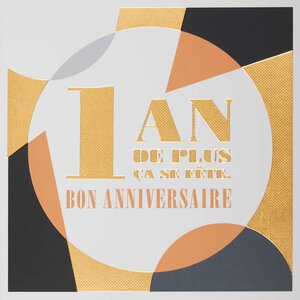 Carte Anniversaire Colorée - Draeger paris