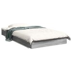 vidaXL Cadre de lit sonoma gris 100x200 cm bois d'ingénierie