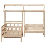 vidaXL Ensemble de lit de jour avec toit 80x200 cm bois de pin massif