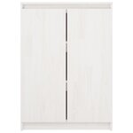 vidaXL Buffet Blanc 60x36x84 cm Bois de pin massif