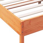 vidaXL Cadre de lit sans matelas cire marron 150x200cm bois pin massif