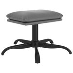 vidaXL Repose-pied Gris anthracite 60x60x36 cm Similicuir