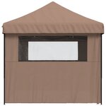 vidaXL Tente de réception pliable escamotable avec 4 parois latérales
