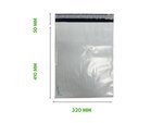 500 Enveloppes plastique opaques éco 60 microns n°4 - 320x410mm