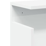 vidaXL Armoire murale 60x20x30 cm blanc bois d'ingénierie