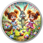SATURDAY Happy Easter 1 Once Argent Monnaie 5 Dollars Canada 2025