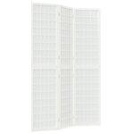 vidaXL Cloison de séparation pliable 3 panneaux 120x170 cm Blanc
