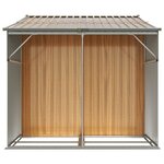 vidaXL Abri de jardin marron clair 277x192 5x179 cm acier galvanisé