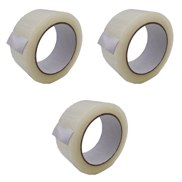Lot de 6 Rouleaux Adhésifs Standards : 48 mm X 100 mètres Transparent