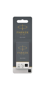 PARKER blister de 10 cartouches Quink pour Stylo plume encre noire