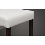 vidaXL Chaises à manger lot de 2 blanc similicuir