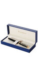 Waterman hemisphere stylo plume  noir brillant  plume moyenne  encre bleue  coffret cadeau