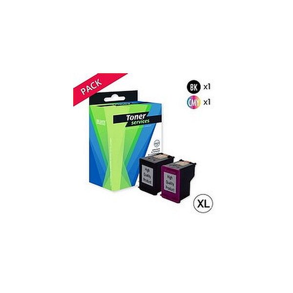 Compatible HP 901XL Pack 2 Cartouches Noir/Couleurs (CC653AE/CC656AE)