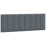 vidaXL Cadre de lit avec lumières LED gris foncé 120x200 cm velours