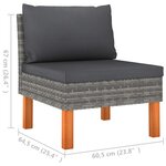 Salon de jardin meuble d'extérieur ensemble de mobilier 10 pièces résine tressée et bois d'eucalyptus gris 02_0015280
